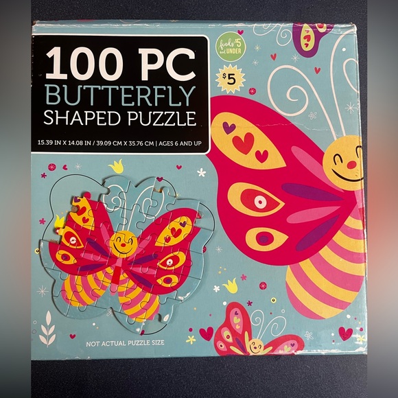 Other - Butterfly Shaped Puzzle - 100 Pieces